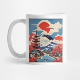 Anjo Japan Vintage Poster Tourism Mug